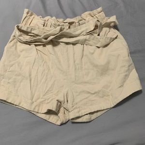 Beige summer shorts